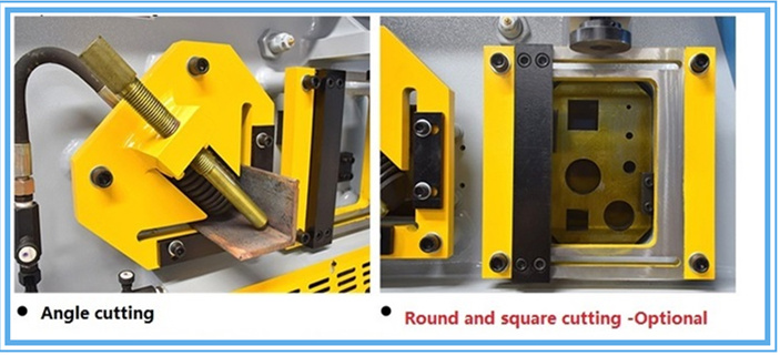 60t Q35-16 Hydraulic Ironworker Shearing Punching Bending And Notching Machine 60t Q35-16 Hydraulické železářské stroje Stříhání Děrování Ohýbací a vrubovací stroj