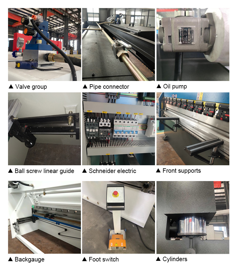 63t 2500mm Nc Carbon Steel Sheet Bending Machine Hydraulic Press Brake Hydraulický ohraňovací lis 63t 2500 mm Nc z uhlíkové oceli