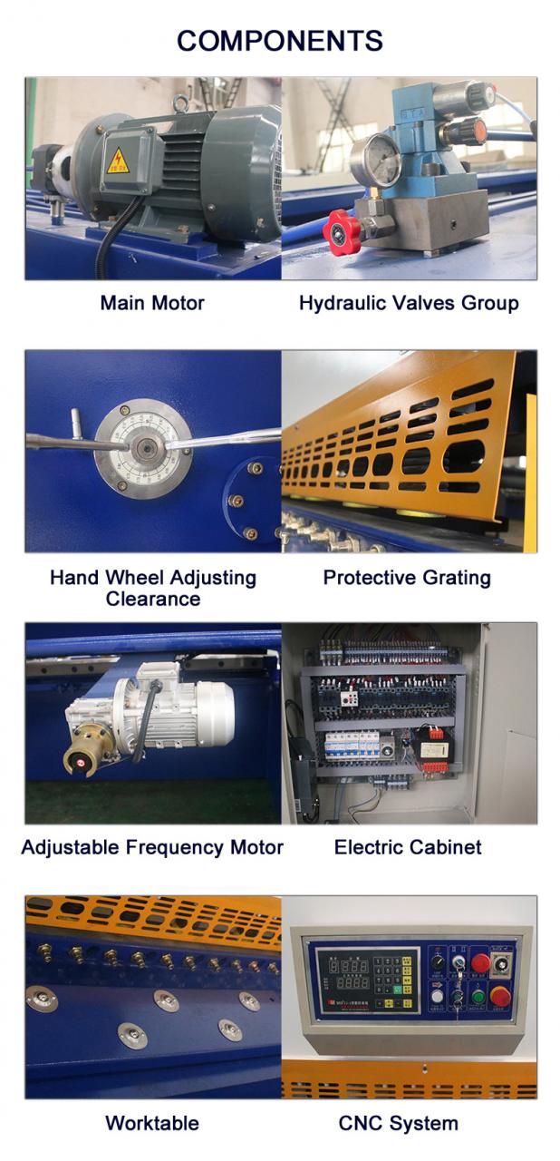 Cnc Nc Hydraulic Press Metal Guillotine Shear Machine For Carbon Stainless Steel Sheet CNC Nc Hydraulický lis na kovové gilotinové nůžky na plechy z uhlíkové nerezové oceli