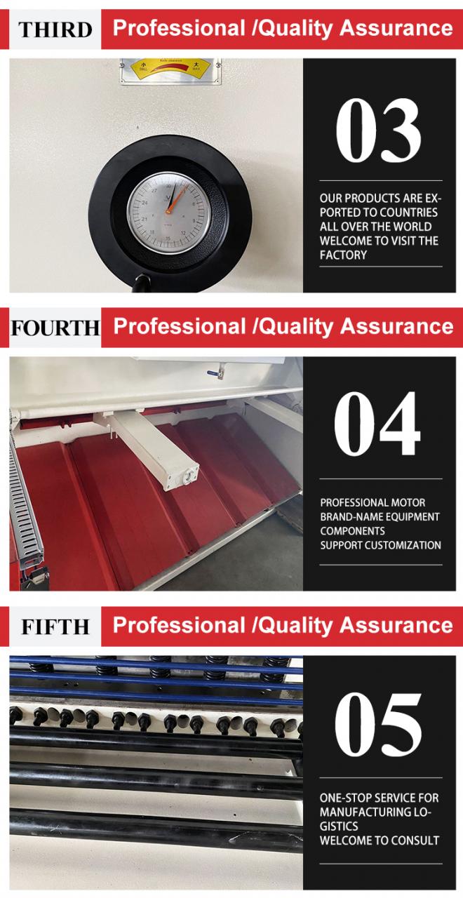 E21 8*2500 Hydraulic Cnc Guillotine Shearing Machine Steel Plate Sheet Metal Cutting E21 8*2500 Hydraulický CNC stroj na řezání gilotinou Řezání ocelového plechu