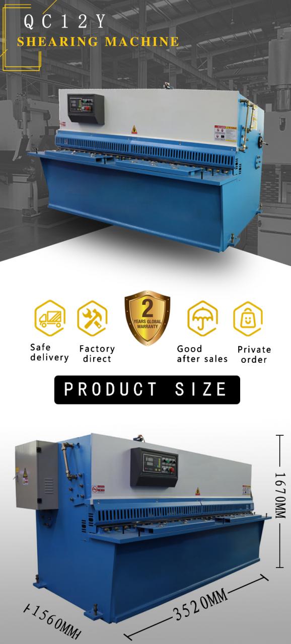 Hydraulic Guillotine Shear Machine Qc12y 8*6000mm Guillotine Industrial Sheet Metal Aluminium Stainless Steel Cutting Shearing M Hydraulické nůžky na gilotinu Qc12y 8 * 6000 mm Gilotina Průmyslový plech Hliník Nerezová ocel Řezací nůžky M