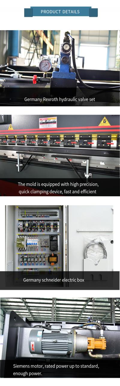 Wc67k-63t/3200 Ekonomický typ Hydraulický Delem Cnc Ohraňovací lis na plech